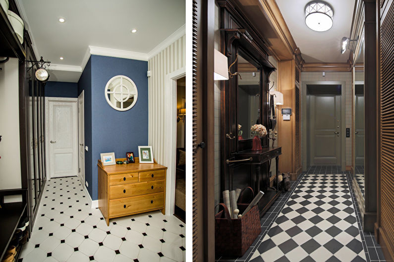 Interieur design gang in een klassieke stijl - foto
