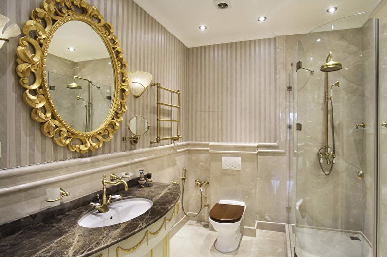 Classic-style bathroom: interior design