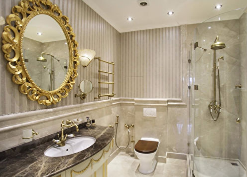 Classic-style bathroom: interior design