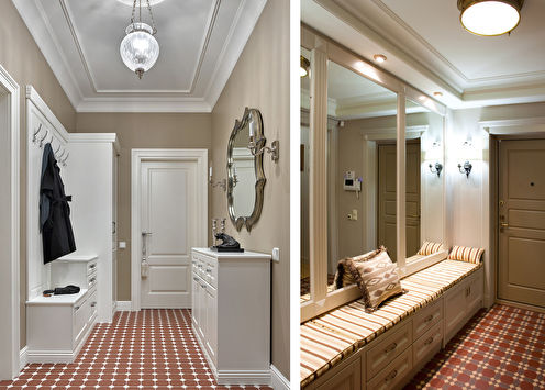 Hallway in a classic style (+75 photo)