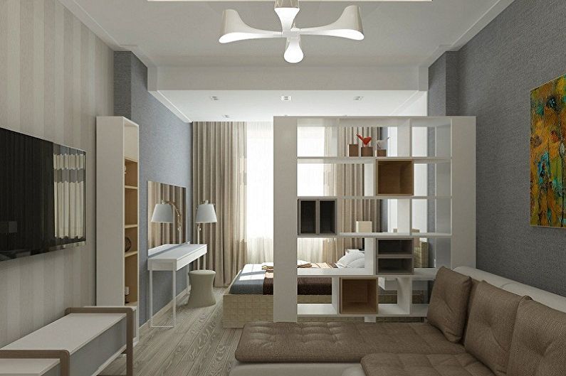 Phòng hình chữ nhật - Sắp xếp đồ đạc