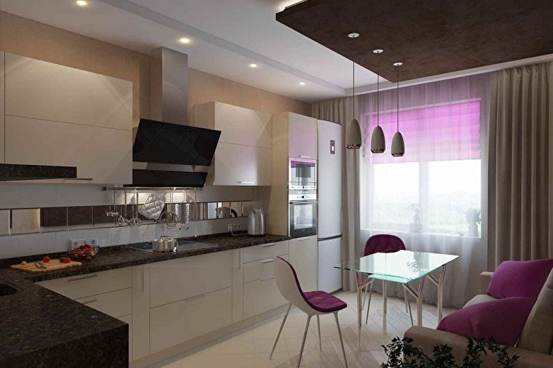 Phòng hình chữ nhật - ảnh thiết kế nội thất