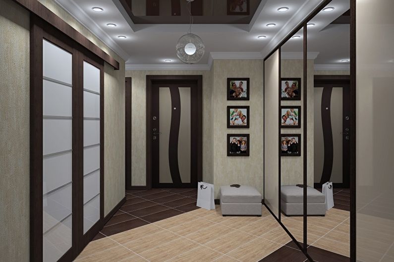 Phòng hình chữ nhật - ảnh thiết kế nội thất