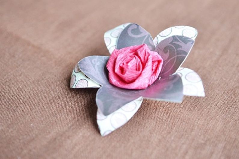 DIY layered paper rose