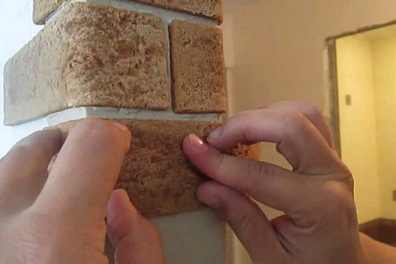 Dekoratīvo ķieģeļu veidi iekšējai apdarei - Elastīgs ķieģelis