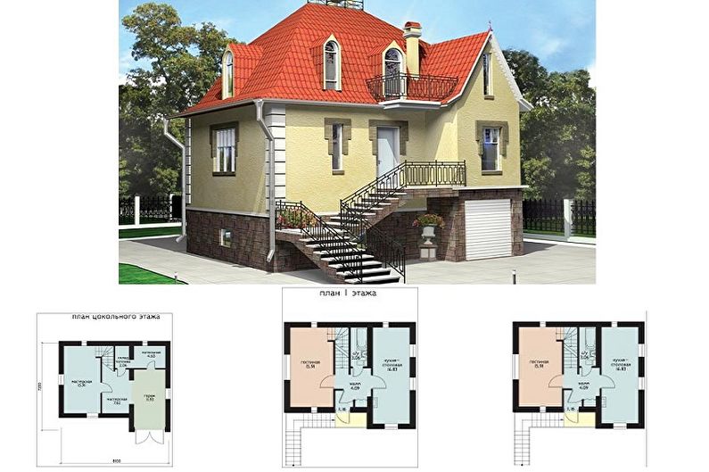 Layout ideas for frame houses - We build not up, but down