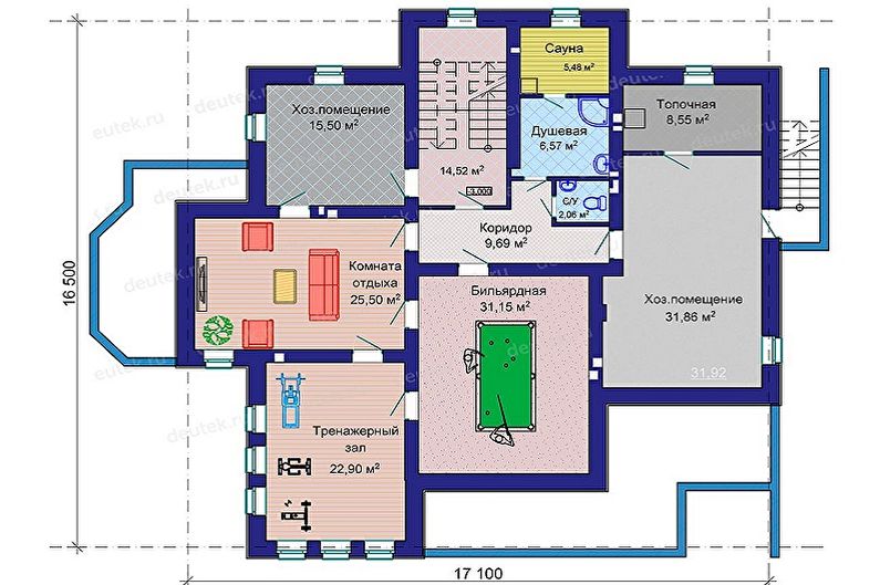 Layout ideas for frame houses - We build not up, but down