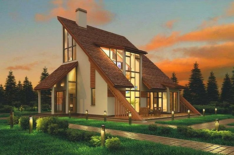 Frame houses - photo and projects