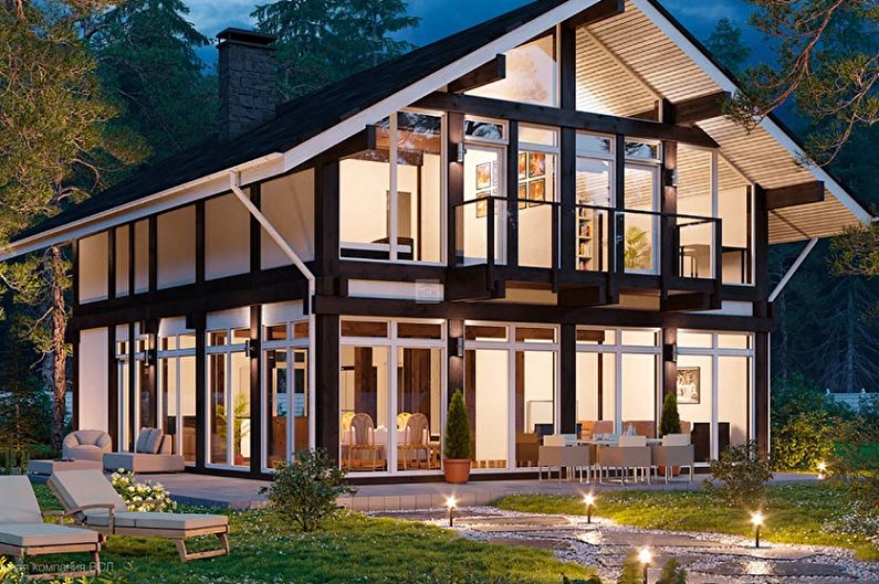 Frame houses - photo and projects