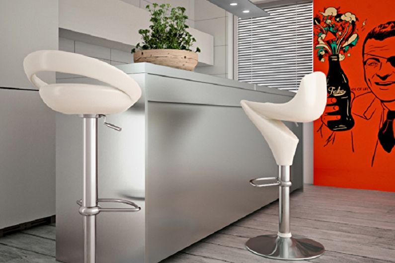 Bar stools for the kitchen - photo