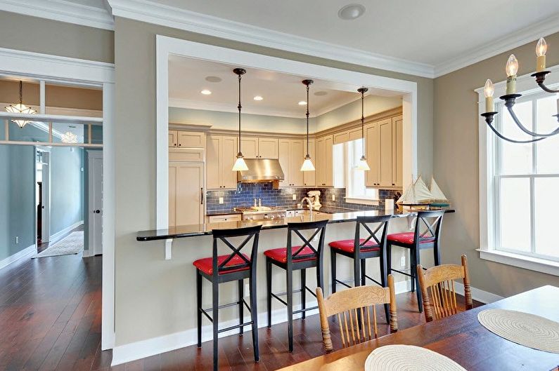 Bar stools for the kitchen - photo