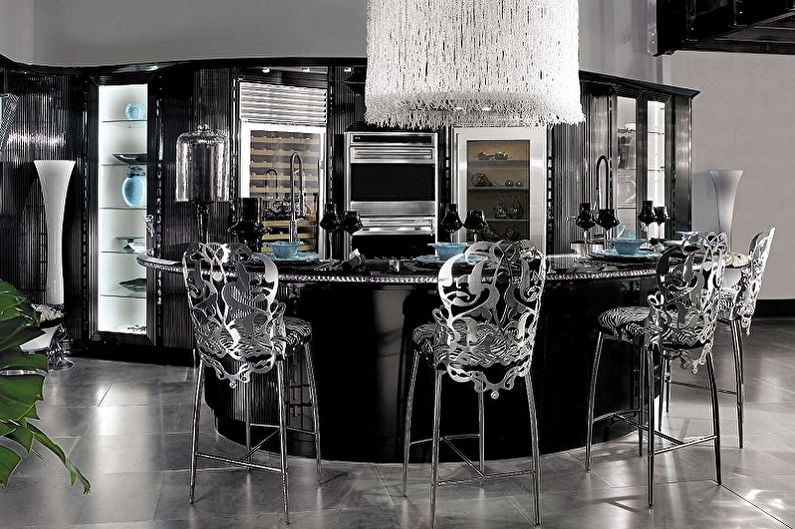 Bar stools for the kitchen - photo