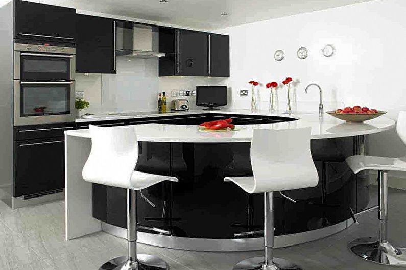 Bar stools for the kitchen - photo