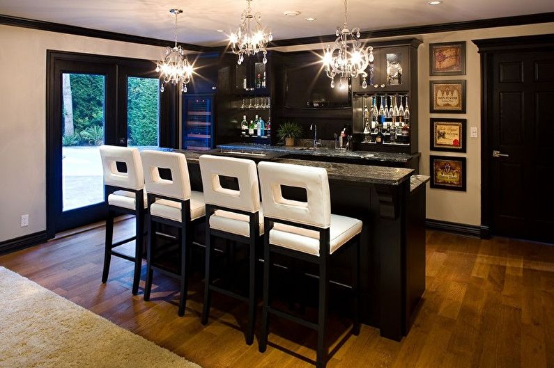 Bar stools for the kitchen - photo