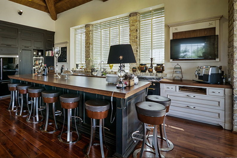 Bar stools for the kitchen - photo
