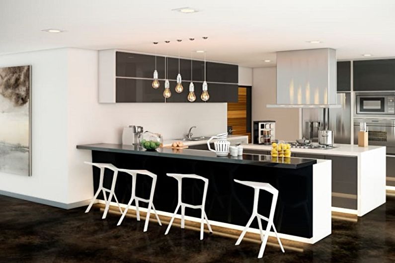 Bar stools for the kitchen - photo