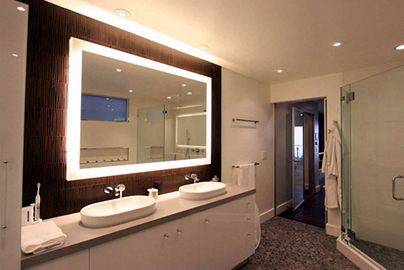 Mirror in the bathroom - Shapes and sizes