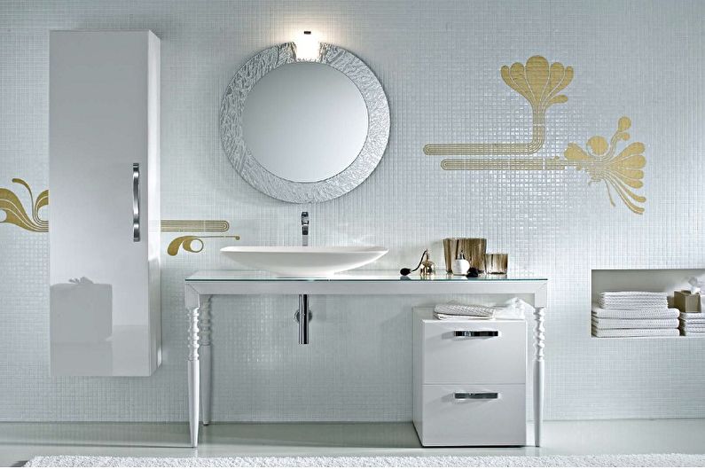 Mirror in the bathroom - Materials