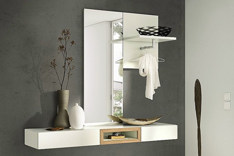 Types of bathroom mirrors - Mirror with shelf