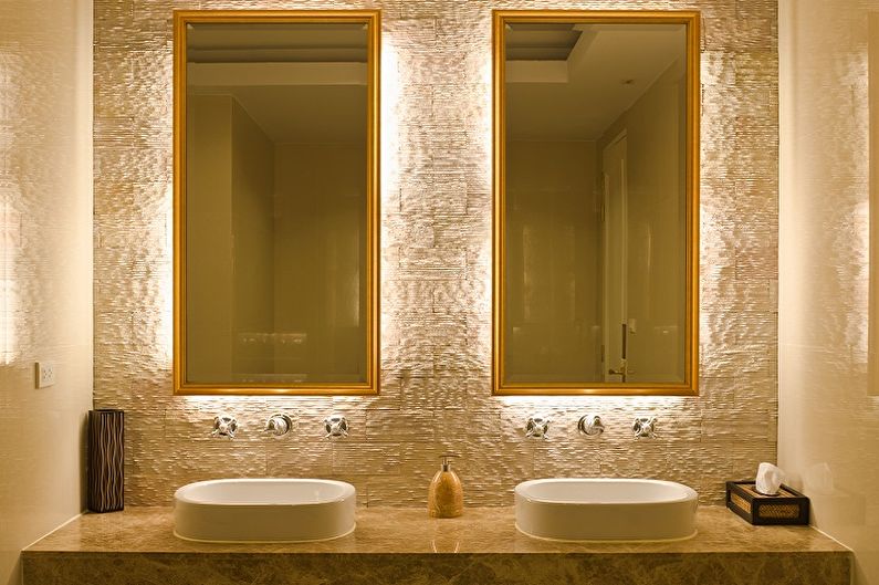 Types of Bathroom Mirrors - Illuminated Mirror