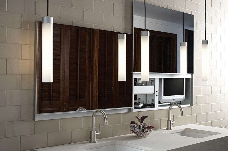 Mirror in the bathroom - photo