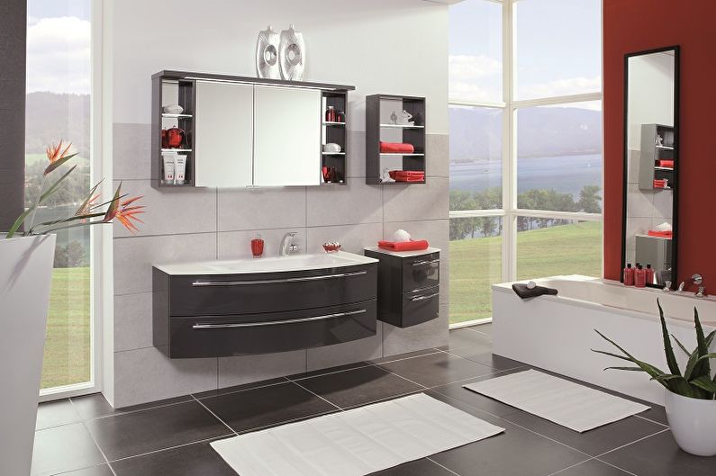 Mirror in the bathroom - photo