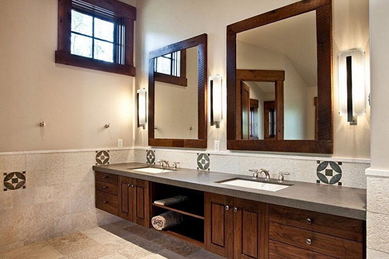 Mirror in the bathroom - photo