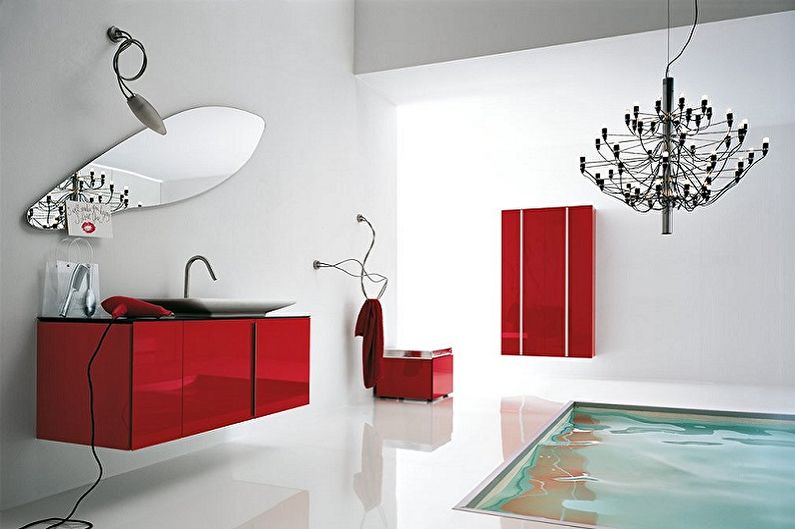 Mirror in the bathroom - photo