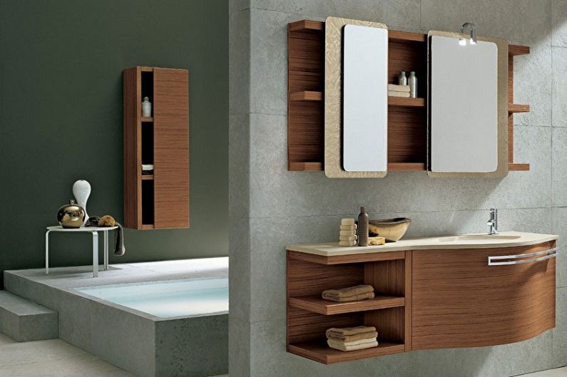 Mirror in the bathroom - photo