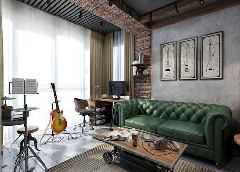 Design project of an apartment of 26 sq.m.