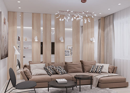 Apartment for a girl, 65 m2