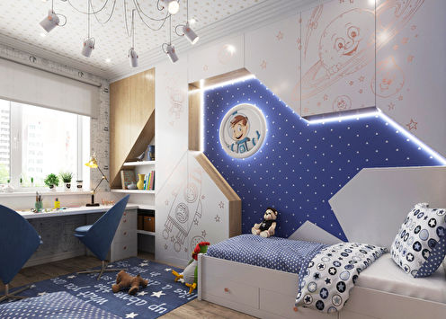 Rocket: Children's room for two boys