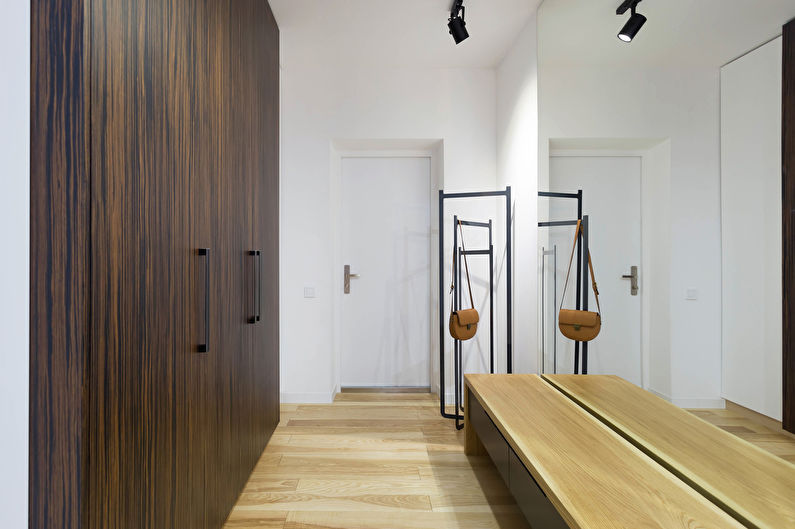 Ontwerp van de gang in een moderne stijl - Natuurlijke tinten