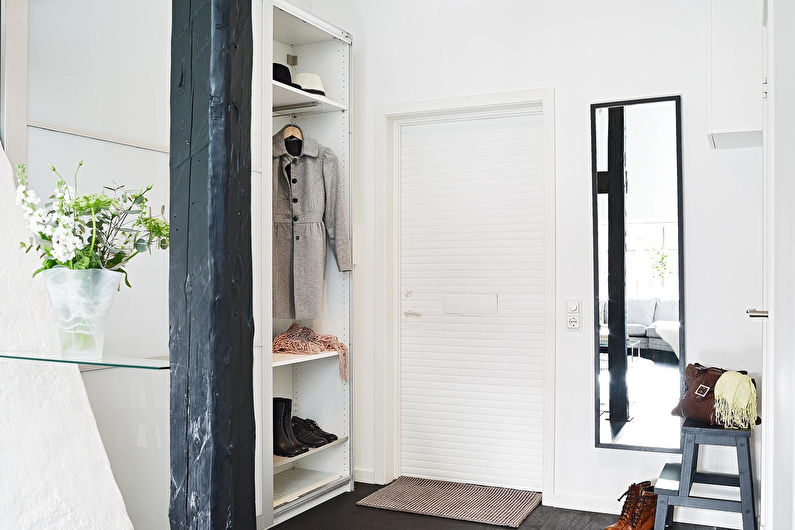 Interieur van een kleine gang in een moderne stijl