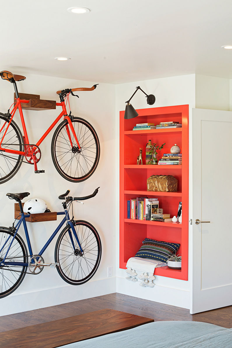 Binnenlandse ontwerpgang in een moderne stijl - foto