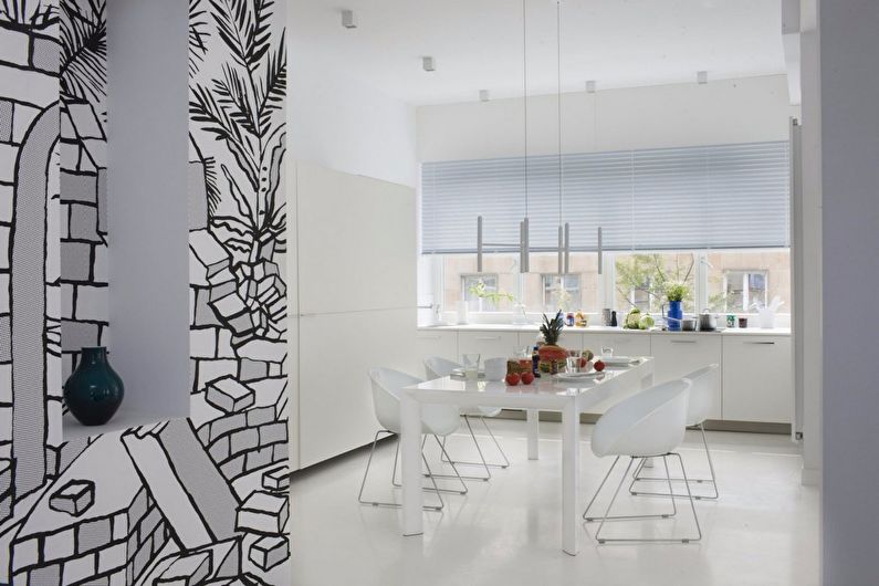 Color combinations for floors, walls, ceilings and furniture - Light colors