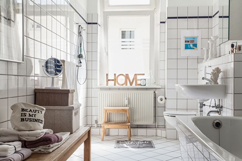 Color combinations for floors, walls, ceilings and furniture - Light colors
