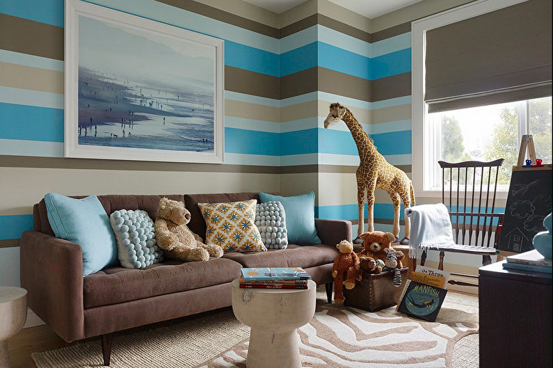 Color combinations for floors, walls, ceilings and furniture - Cold and warm combinations