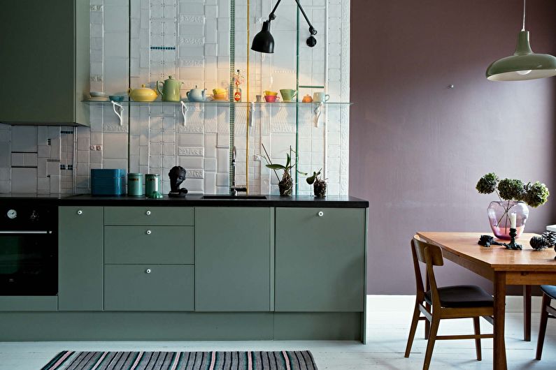 Color combinations for floors, walls, ceilings and furniture - Cold and warm combinations