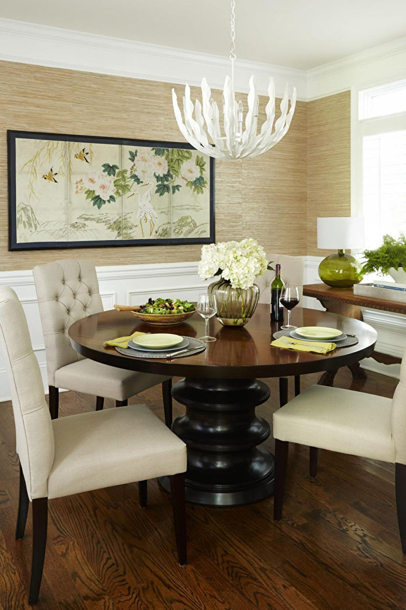 Bamboo wallpaper in the kitchen - Interior Design
