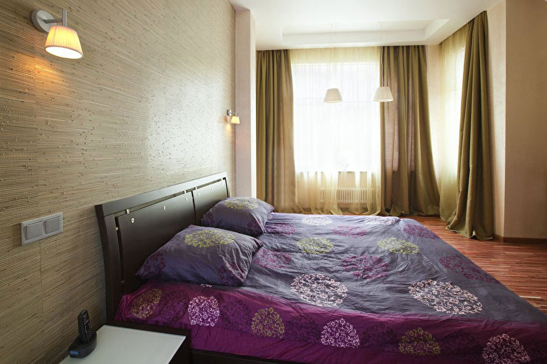 Bamboo wallpaper in the bedroom - Interior Design