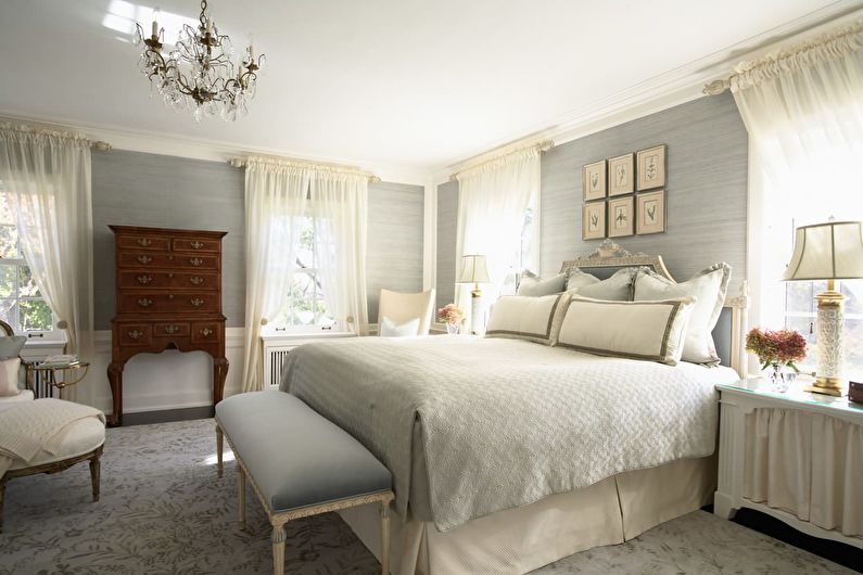 Bamboo wallpaper in the bedroom - Interior Design