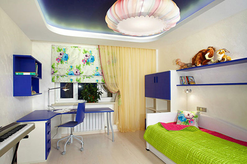 Stretch ceiling lighting in the nursery