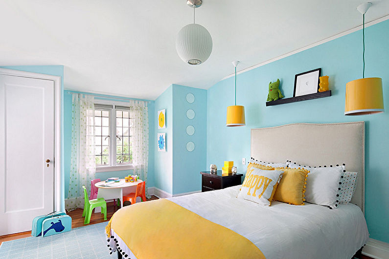 Stretch ceilings in the children's room - photo
