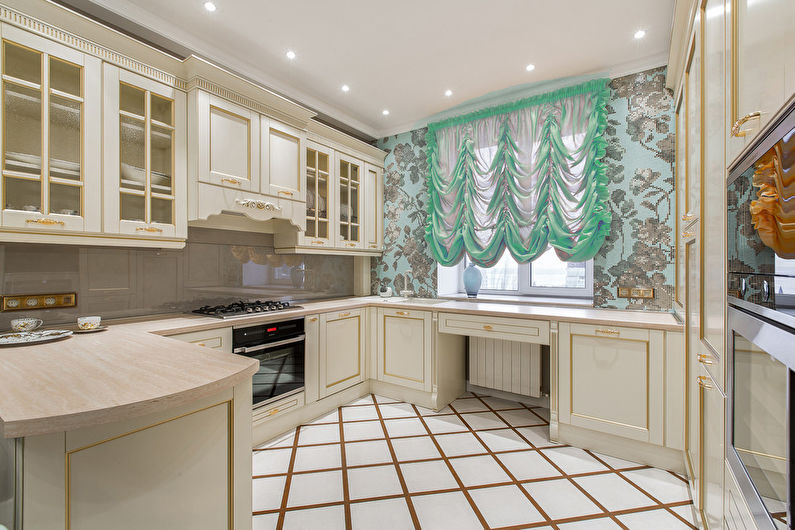 Turquoise and Gold - The combination of colors in the interior