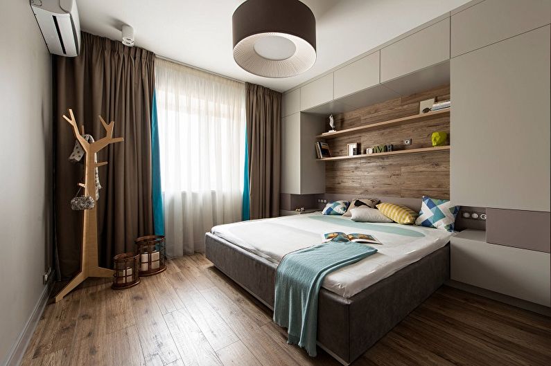 Turquoise bedroom photo - Interior Design