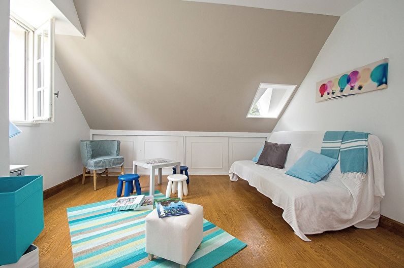 Turquoise children's room photo - Interior Design