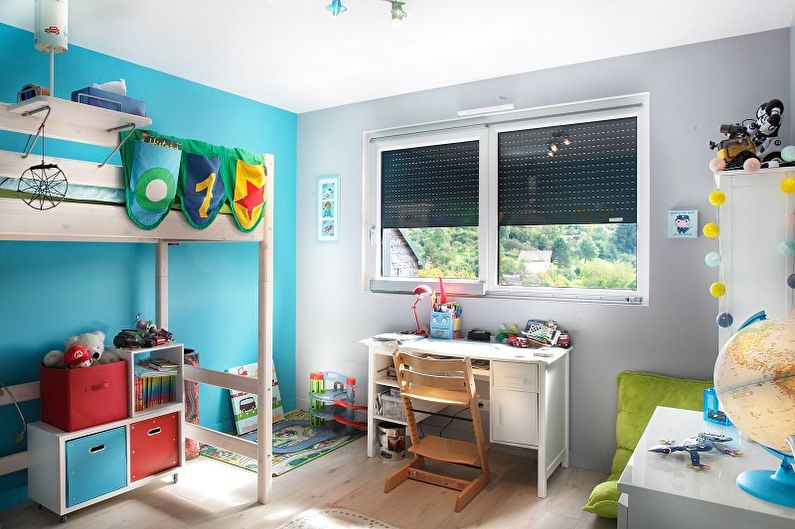 Turquoise children's room photo - Interior Design