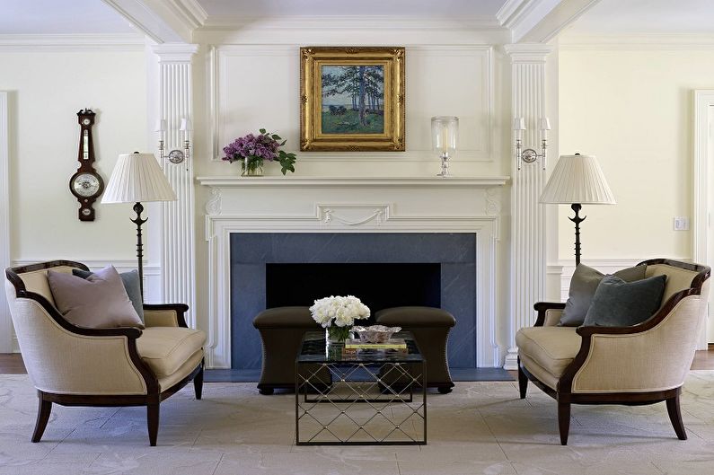 Classic Living Room Design - Wall Decoration
