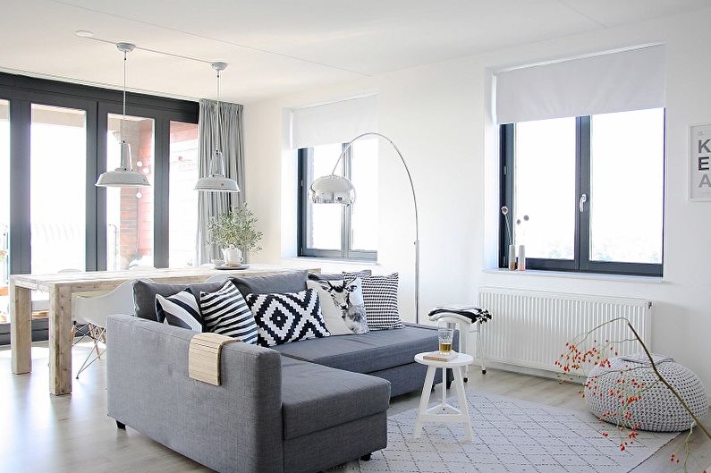 Living room in the Scandinavian style photo - Interior Design